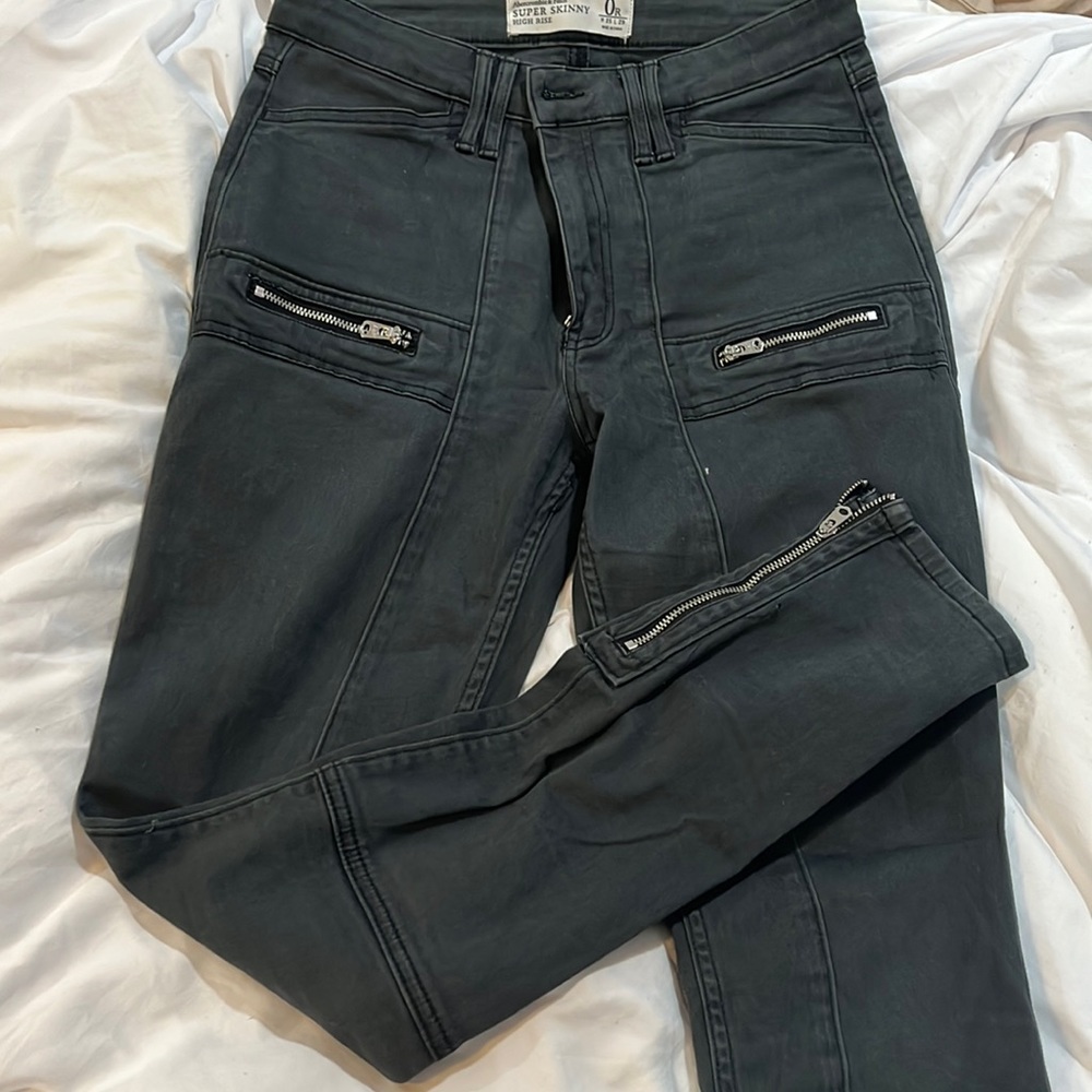 super skinny high rise abercrombie & fitch jeans